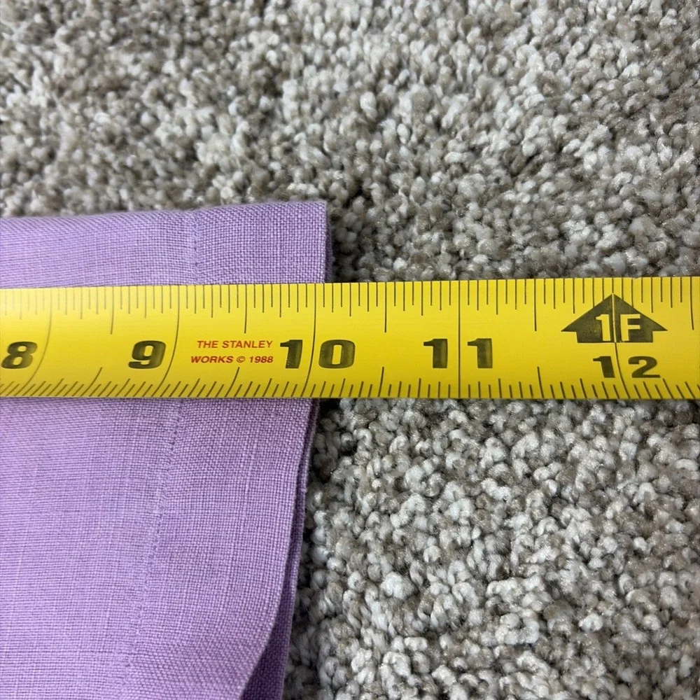 Polo Ralph Lauren Linen Shirt Men's L Classic Fit PURPLE Button Up Short Sleeve
